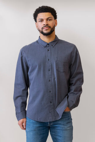 RAILS Tristain Button Up Shirt in Deep Dusty Blue