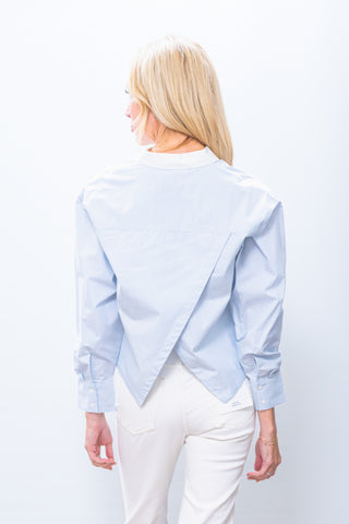ICHI Oxford Crossed Shirt