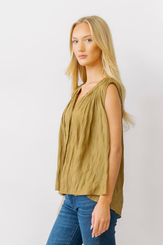 By Together Sleeveless Button Shirt