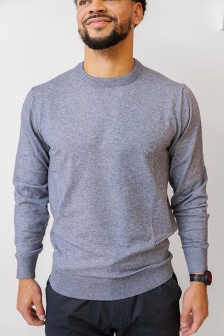 PROJEK RAW Crew Neck Sweater in Grey