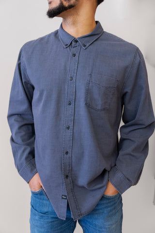 RAILS Tristain Button Up Shirt in Deep Dusty Blue