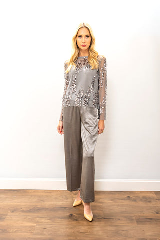 LUCY PARIS Ginny Sequined Top