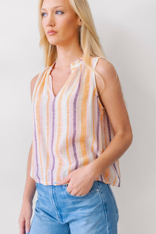 Rails Christy Top in Papaya Stripe