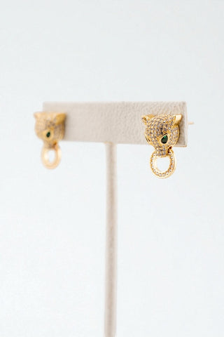 EC Serval Gold Earrings