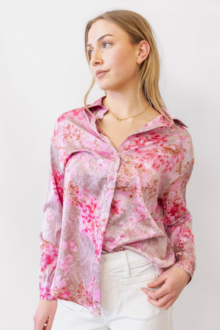 BAILEY ROSE Printed Button Up