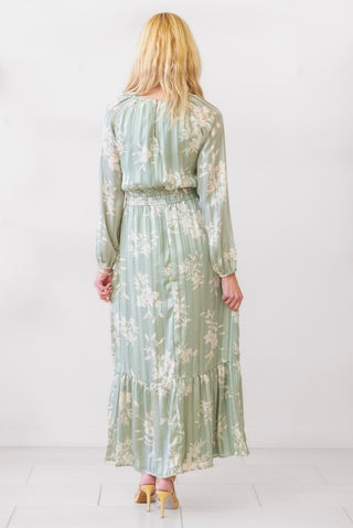 APRICOT Green Floral Maxi Dress