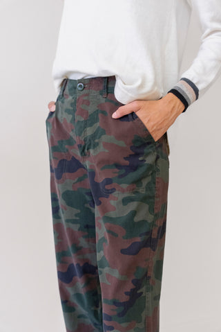 Michael Stars Maxine Lite Twill Pants in Camo