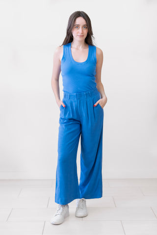 Z Supply Farah Pant in Blue Wave