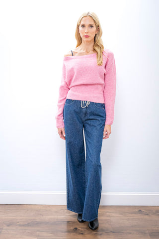 DAZE Madison Mid Rise Wide Leg Moonlight Jeans