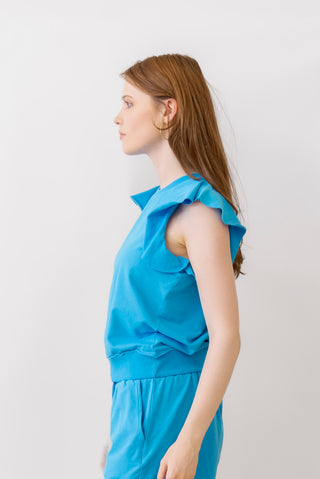 ANO Layla Ruffle Sweatshirt Top