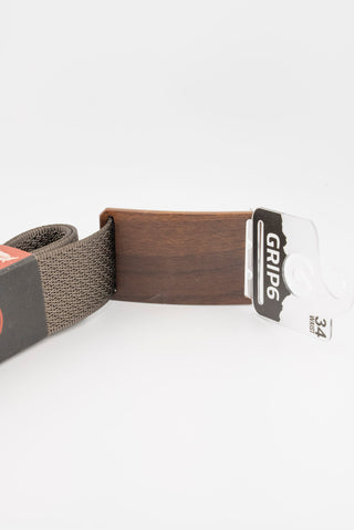 GRIP6 Walnut Buckle and Belt