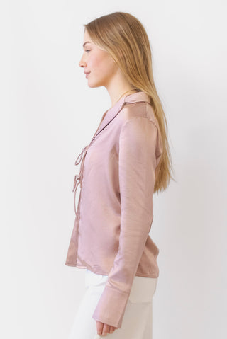 BAILEY ROSE Tie Front Top