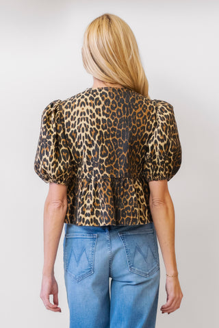 SOFIE THE LABEL Leopard Tie Top