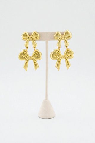 SUN BOW Double Bow Earrings