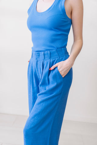 Z Supply Farah Pant in Blue Wave