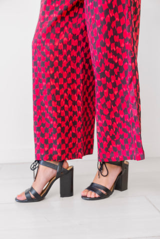 Scotch and Soda Eleni Printed Pant Ikat Pink