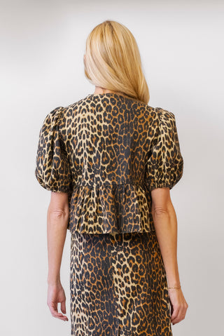 SOFIE THE LABEL Leopard Tie Top