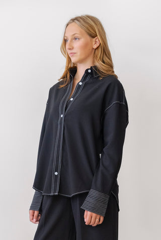 WRC Cuff Contrast Blouse