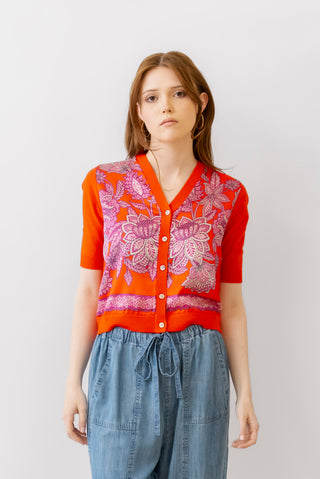 Current Air Blue Floral Top