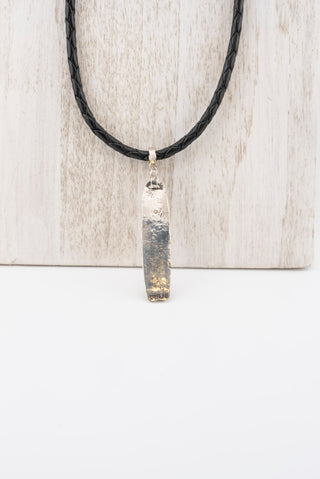 AMY LEA Long Pendant on Leather Cord