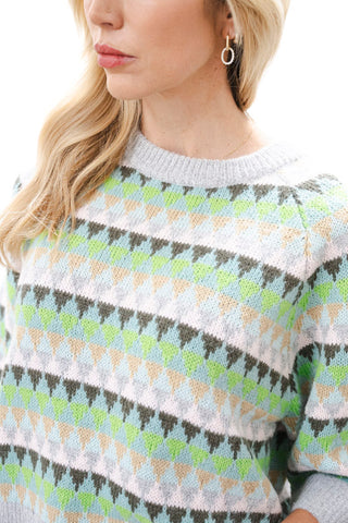 ZAKET & PLOVER Mohair Fairisle Sweater