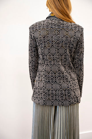 PETIT POIS Goth Victorian Shawl Collared Blazer