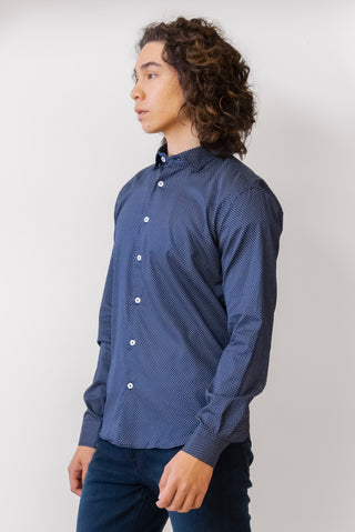 MIZUMI Modern Fit Top in Navy