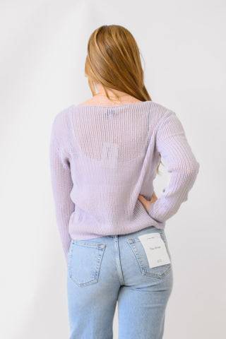 LUCY PARIS Emma Open Stitch Sweater