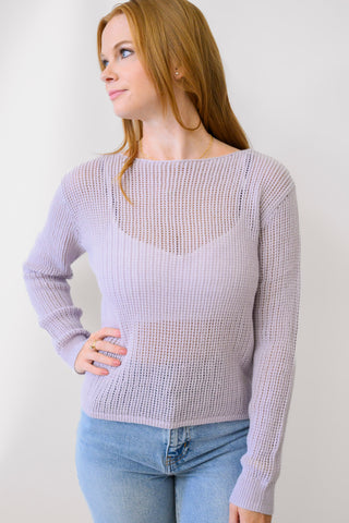 LUCY PARIS Emma Open Stitch Sweater