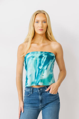 Emory Park Tube Top in Turquoise