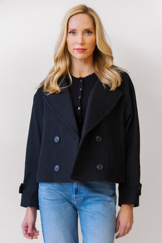 APRICOT Cropped Pea Coat