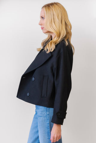 APRICOT Cropped Pea Coat