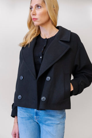 APRICOT Cropped Pea Coat