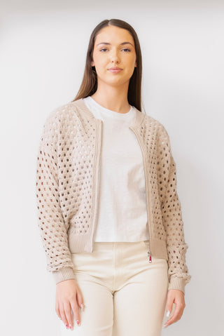 ELAN Open Knit Sweater