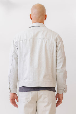 MIND BRIDGE Twill Denim Zip-Up