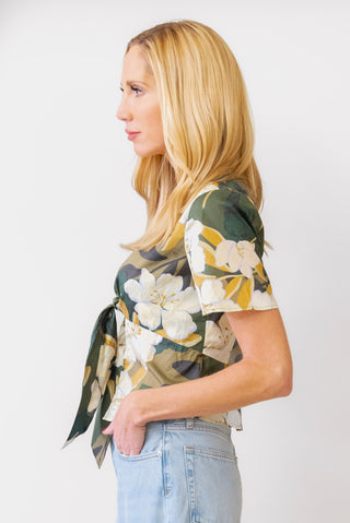 RAILS Tia Tie Blouse in Plumerias