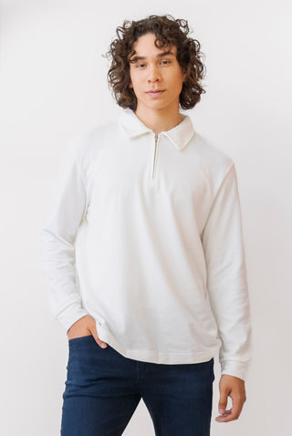 MIND BRIDGE Half Zip Tee