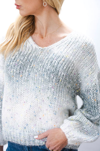 APRICOT Tinsel & Fleck Sweater