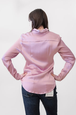 The Shirt Satin Signature Shirt in Pink