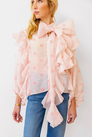 Belulah Blouse with optioal neck tie