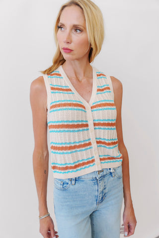 LNA Lou sleeveless cardigan