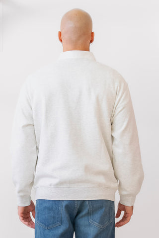 MIND BRIDGE Collared Rugby Sweater