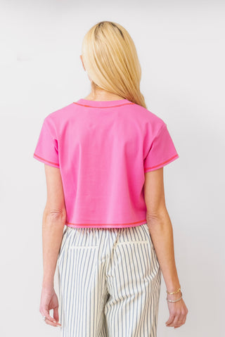 LNA CLOTHING Leni Cropped Tee