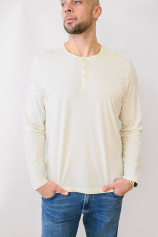 UNTUCKIT Ecosoft Cream Henley