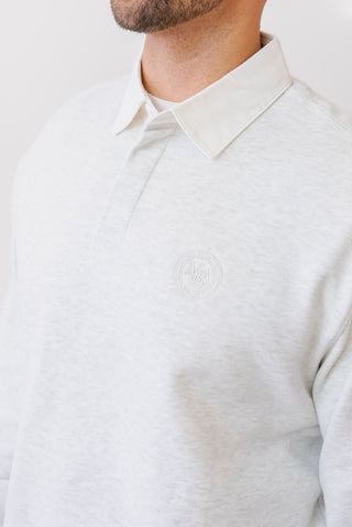 MIND BRIDGE Collared Rugby Sweater