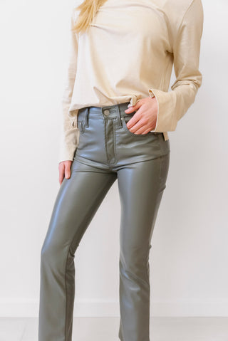 MOTHER Faux Leather Pants