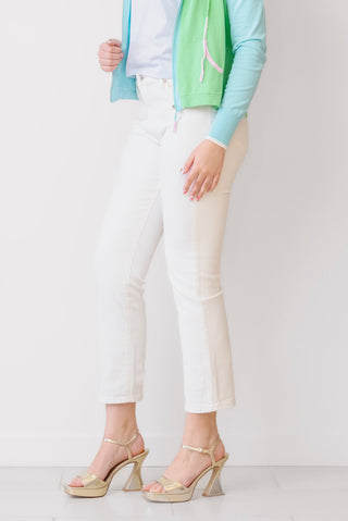 FRAME Borrowed Jean in white