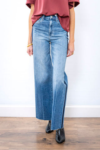 DAZE Far Out High Rise Wide Leg Tuxedo Jeans
