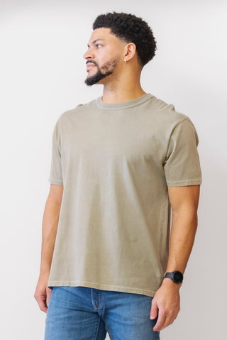 CITIZEN OF HUMANITY Box Tee in wheat