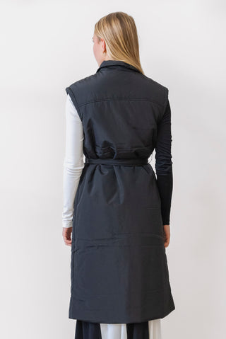 BEULAH Long Black Vest